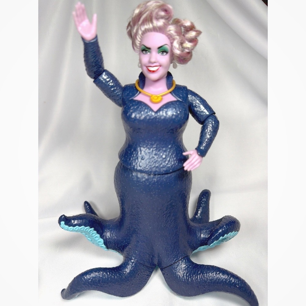 Disney Ursula Villains Mattel Action Figure Doll 11in Purple Blue Sea Witch Toy